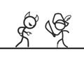 Игра Надградбата на Stickman е комплетна  онлајн