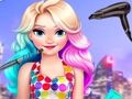 Игра Неонска фризура на Елиза  онлајн