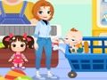Игра Симпатична семејна шопинг  онлајн