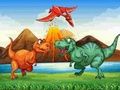 Игра Шарени диносауруси натпревар 3  онлајн