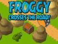 Игра Froggy го преминува патот!  онлајн
