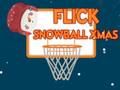 Игра Flick Snowball Christmas  онлајн