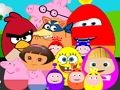 Игра Познати цртани ликови Јајца  онлајн