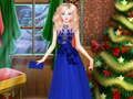 Игра Elsa Frozen Божиќно облекување  онлајн