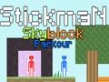 Игра Stickman Skyblock Parkour онлајн Игра Stickman Skyblock Parkour онлајн