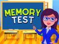 Игра Тест за меморија  онлајн