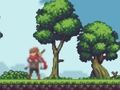 Игра Платформер со црвен шал  онлајн