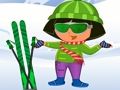 Игра Дора ски Облечи  онлајн
