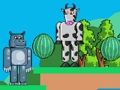Игра Нилски коњ против кравјо чудовиште  онлајн