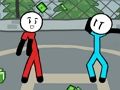 Игра Бегство од лудиот Стикмен  онлајн