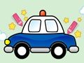 Игра Лесно се бојадисува полициски автомобил  онлајн