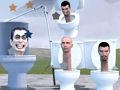 Игра Скриени ѕвезди на тоалетот Скибиди  онлајн