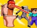 Игра Skibidi Toilet и Nubik Survivors  онлајн