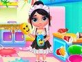 Игра Чистење на бонбони куќа  онлајн