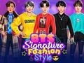 Игра Моден стил со потпис на BTS  онлајн