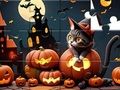 Игра Сложувалка: Ноќта на вештерките мачка  онлајн