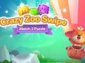 Игра Загатка Crazy Zoo Swipe Match 3  онлајн