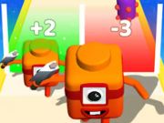 Игра Спојување на коцка со број: 3D Run игра  онлајн
