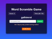 Игра Предизвик за играта Scramble со зборови  онлајн
