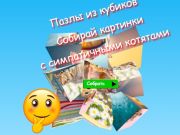 Игра Сложувалки со коцка со сложувалка собираат слики со слатки мачиња  онлајн