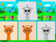 Игра Натпревар со карти Sprunki  онлајн