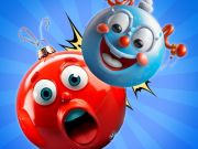 Игра Спојте ги новогодишните играчки на топки во 3Д!  онлајн