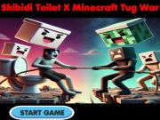 Игра Skibidi тоалетот x Minecraft Tug War  онлајн