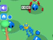 Игра Гигантска толпа io куќа фаќање  онлајн