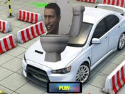 Игра Паркинг автомобил со тоалет Скибиди  онлајн