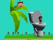 Игра Вртејќи го Squibidi тоалетот за тоалетот Minecraft  онлајн