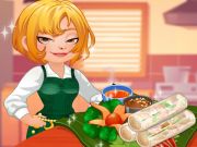 Игра Кујна на Рокси: Пролетната ролна  онлајн