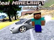 Игра Симулатор за возење на Minecraft  онлајн