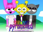 Игра Sprunki Pyramixed: Human Edition онлајн