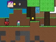 Игра Бегство од лигњи, но блок Ворлд  онлајн