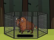 Игра Спаснете го бизонот од кафез  онлајн