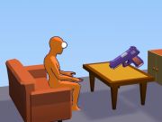 Игра Стрелач за пиштоли Ragdoll: Игралиште Cannon Spinner  онлајн