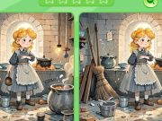Игра Најдете ги разликите: Пепелашка  онлајн