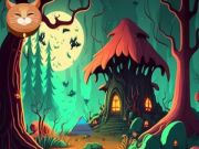 Игра Девојче избега од опасни вештерки  онлајн
