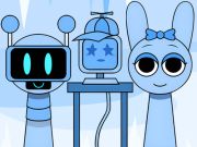 Игра Huggy Mix Sprunki Music Box  онлајн
