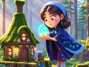 Игра Пронајдете ги разликите: малку вештерка  онлајн