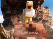 Игра Пилешко лава од Minecraft  онлајн
