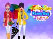 Игра Супер девојки: Моите облеки за дождлив ден онлајн
