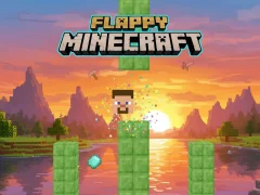 Игра Flappy Minecraft онлајн