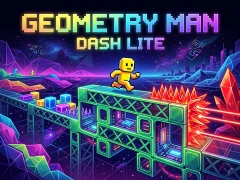 Игра Geometry Man Dash Lite онлајн
