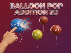 Игра Balloon Pop Addition 3D онлајн