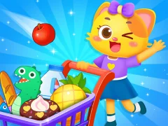 Игра Supermarket Shopping For Kids онлајн