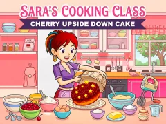 Игра Sara’s Cooking Class: Cherry Upside Down Cake онлајн