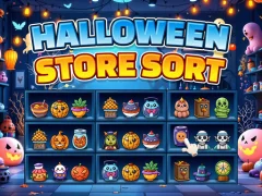 Игра Halloween Store Sort онлајн