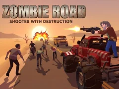Игра Zombie Road: Shooter with Destruction онлајн
