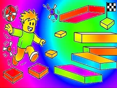 Игра Coloring Book: Roblox Obby Runner онлајн